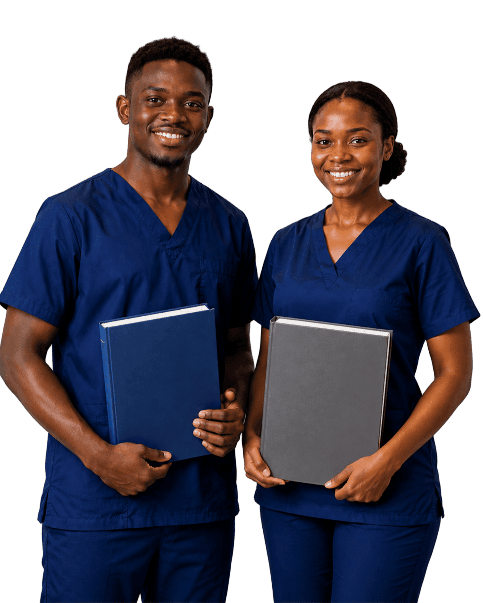 Two nurses in scrubs, ready to support your NCLEX journey